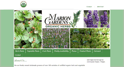 Desktop Screenshot of mariongardensorganic.com