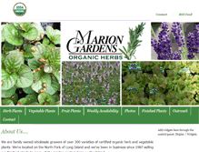 Tablet Screenshot of mariongardensorganic.com